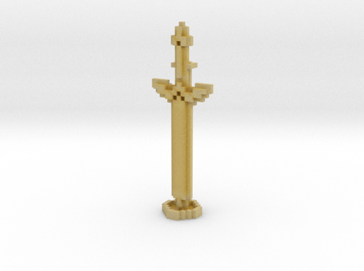 Pixel Art Sword And Stand 3d printed
