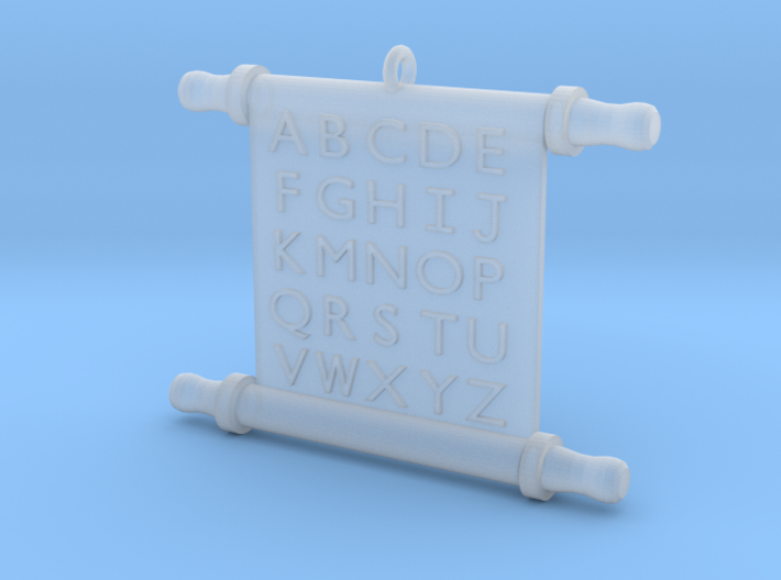 Ornament, Scroll, No L 3d printed