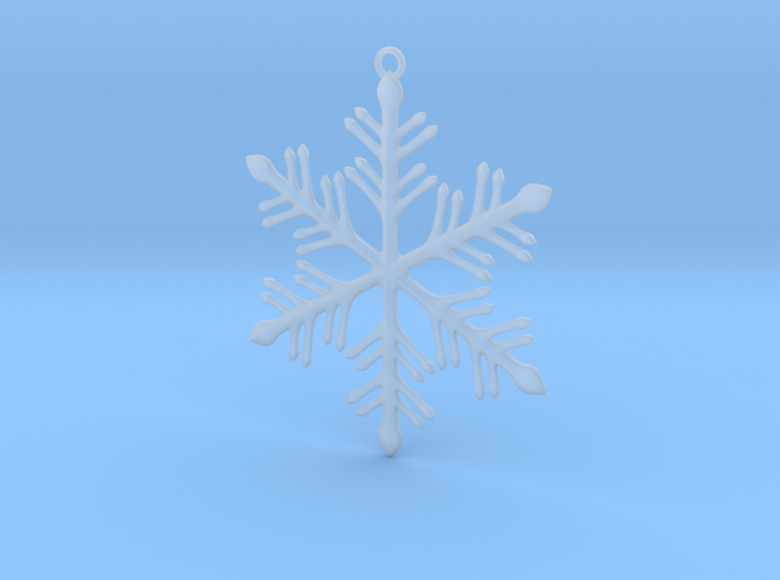 Ornament, Snowflake 002 3d printed