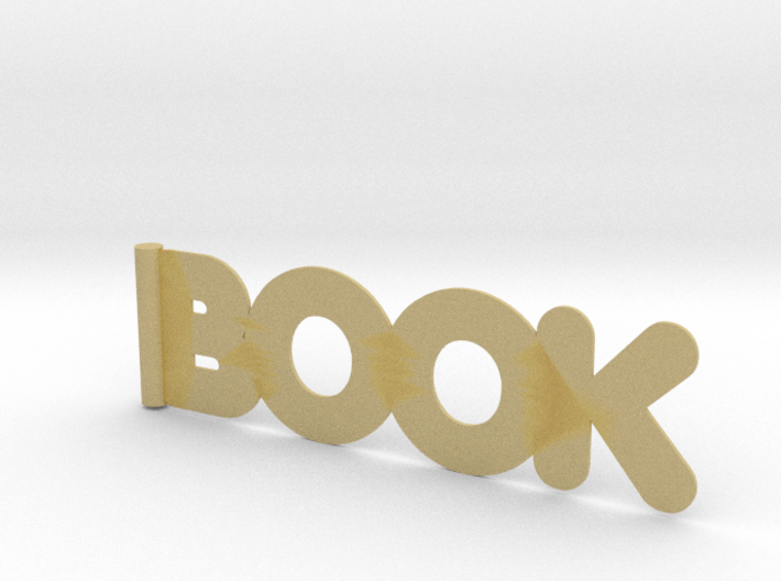 BOOK bookmark 3d printed