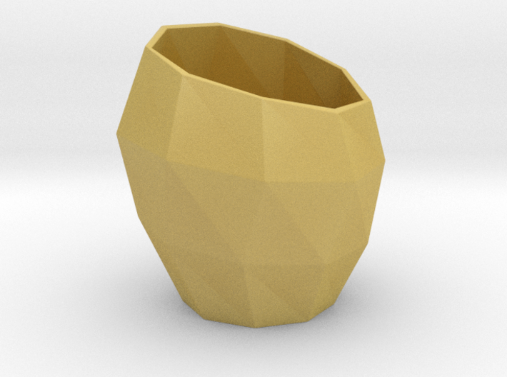 Pencil Mug / triangulated 3d printed