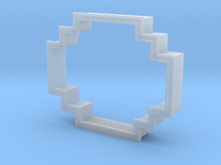 pixely cookie cutter 3d printed