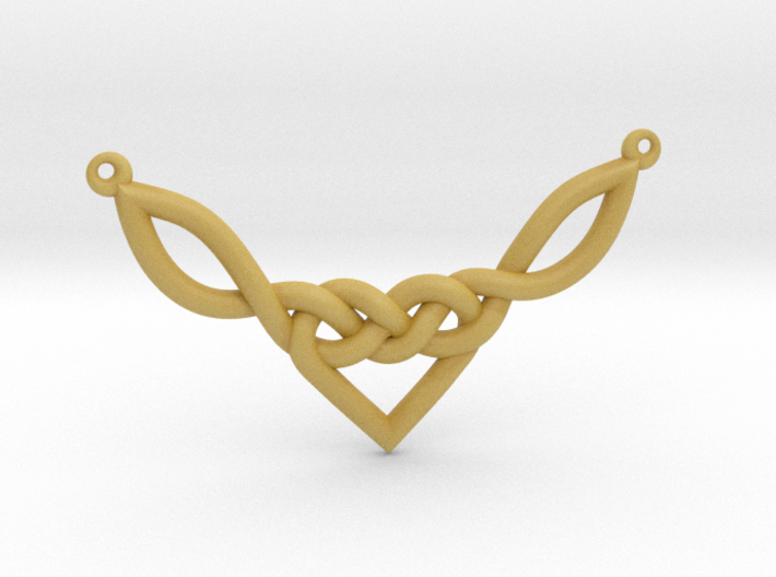 Celtic Heart Knot Pendant 3d printed