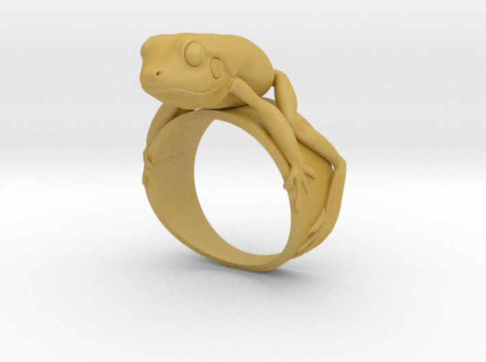 Froggy ring 3d printed 