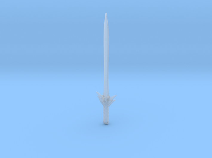 Feather Edge Sword - 5&quot; Figure version 3d printed