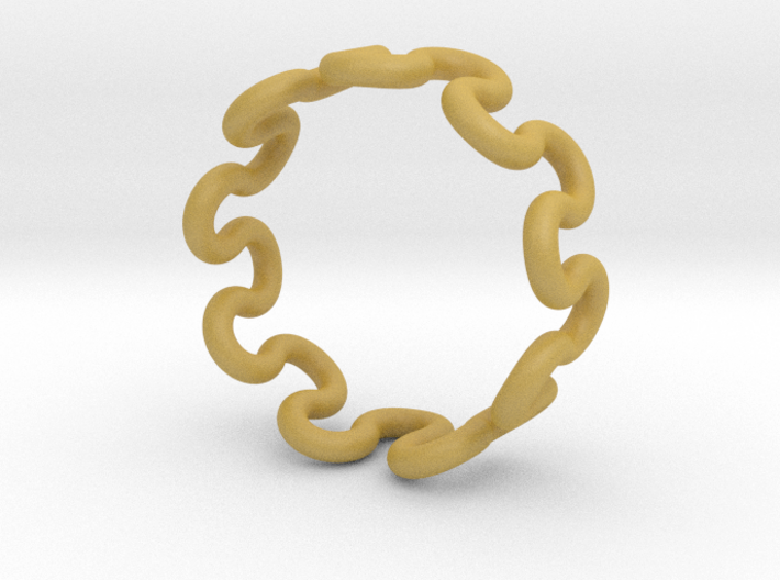 Wave Ring (17mm / 0.66inch inner diameter) 3d printed