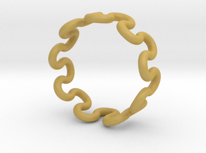 Wave Ring (23mm / 0.90inch inner diameter) 3d printed