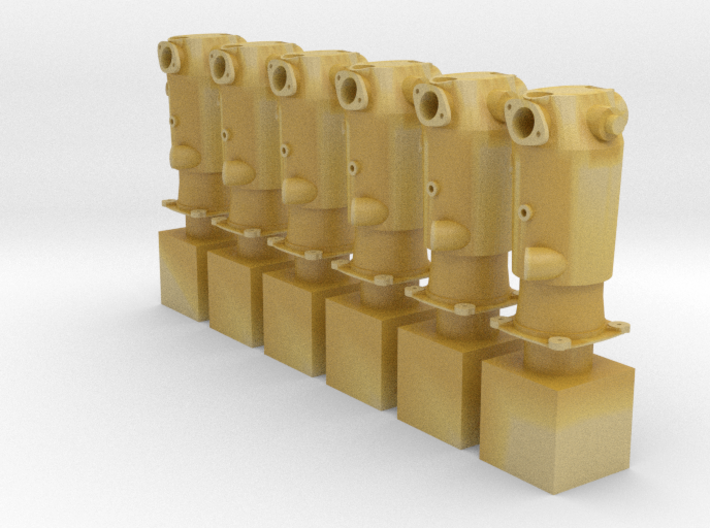 1/32 Mercedes D.III Cylinders (hollow) 3d printed 