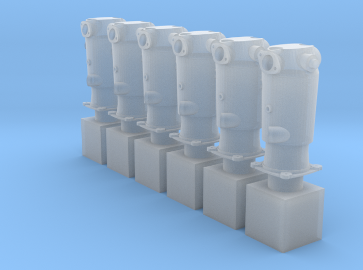 1/32 Mercedes D.III Cylinders (hollow) 3d printed