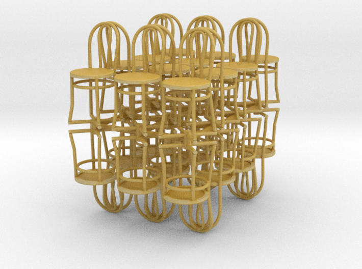 Bistro / Cafe Chair 1/32 24 pack 3d printed 