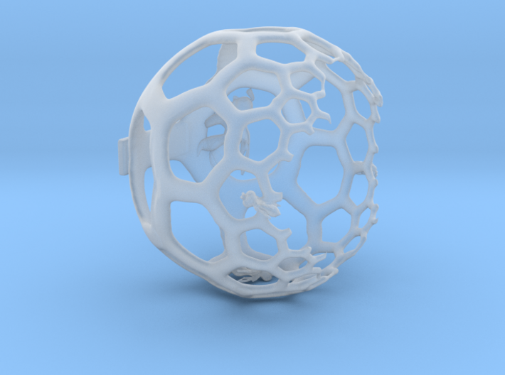 Honeycomb Light Projection Sphere 3d printed