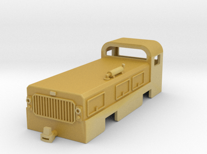 Low profile tunnelling and mining diesel locomotiv 3d printed 