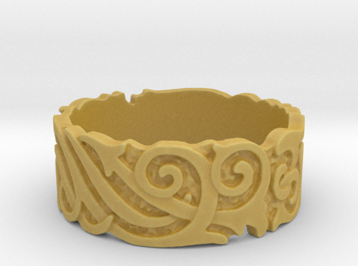 Ocean Kelp Forest Ring 3d printed 