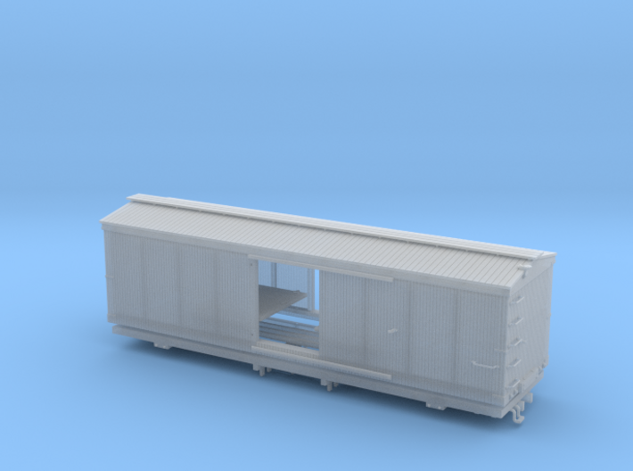 Boxcar 1880 Ulster and Delaware S scale 1/64 3d printed