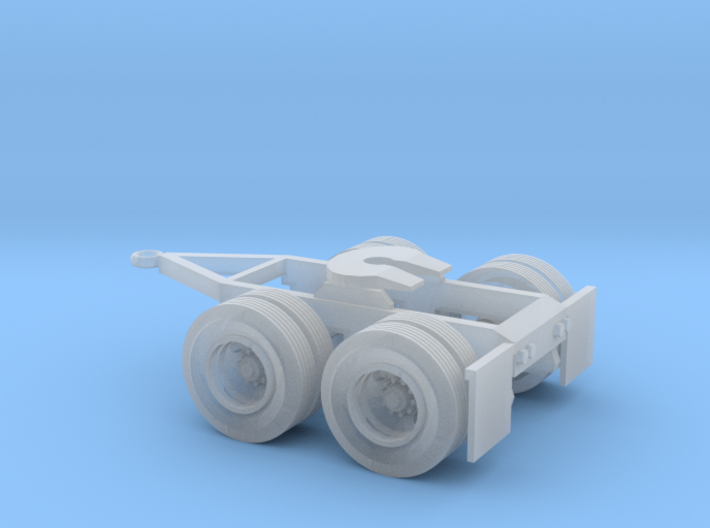 N-scale Tandem-Axle Trailer Dolly 3d printed
