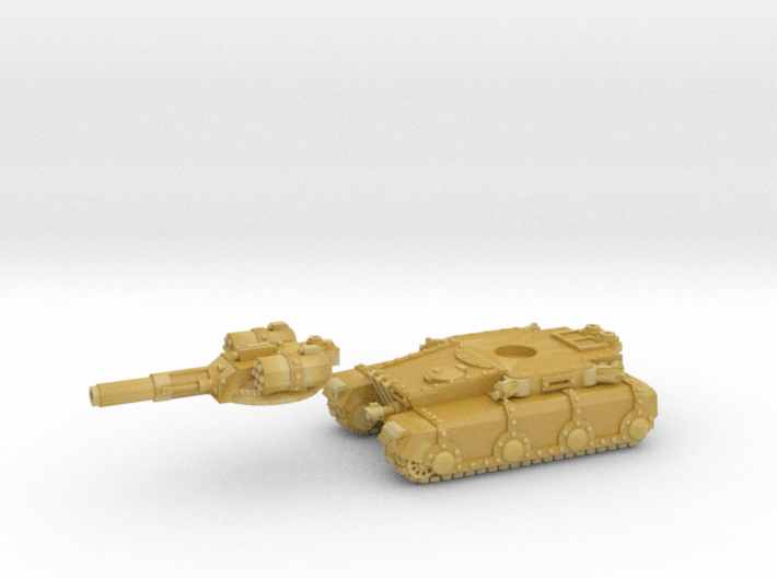 Irontank medium turret (2 piece) 3d printed