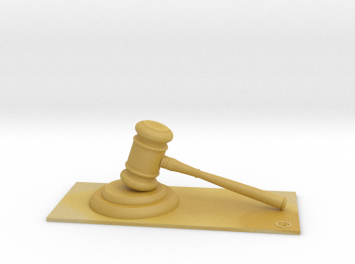 Judge (Personalize with your name !) 3d printed