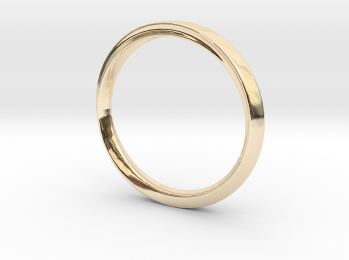 Mobius Ring with Groove Size US 3.75 3d printed
