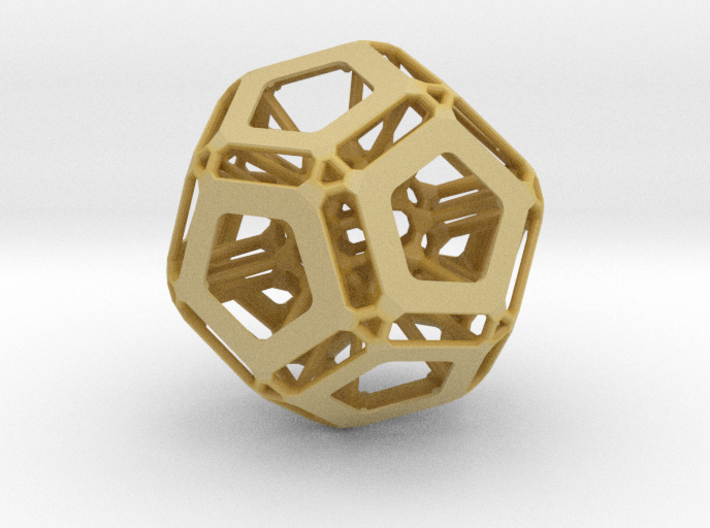 Dodecahedron (Inspired by nature) 3d printed