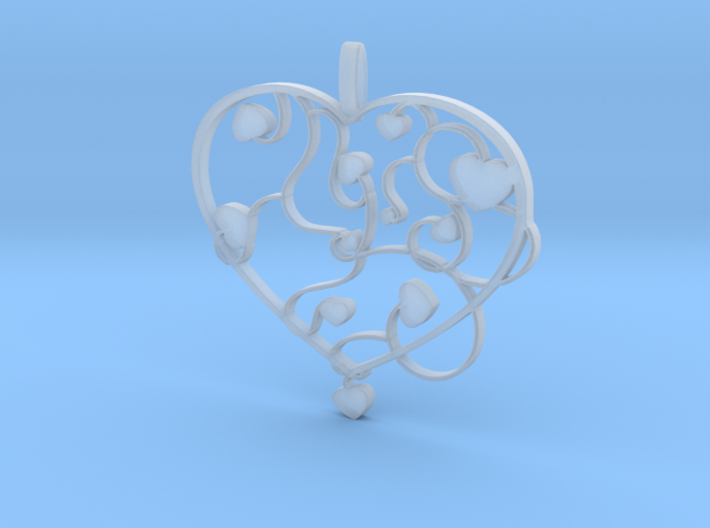 Heart jewellery 3d printed