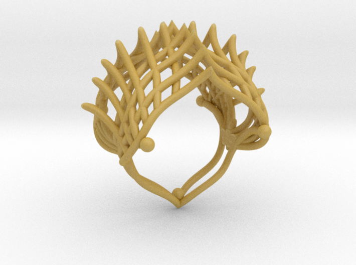 Ring The Iroquois\ knuckle / size 6 US (16,5 mm 3d printed
