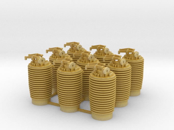 16th Clerget Cylinders 3d printed