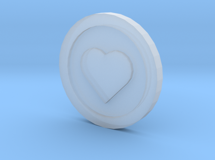 Love Coin 3d printed