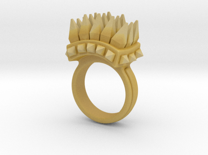 Ferocious Spiked Band (Size 8) 3d printed