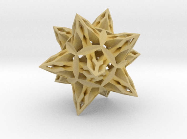 complex stellate icosahedron benign transposition 3d printed