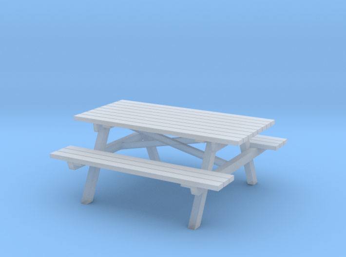 Picnic Table H0 scale (1/87) 3d printed