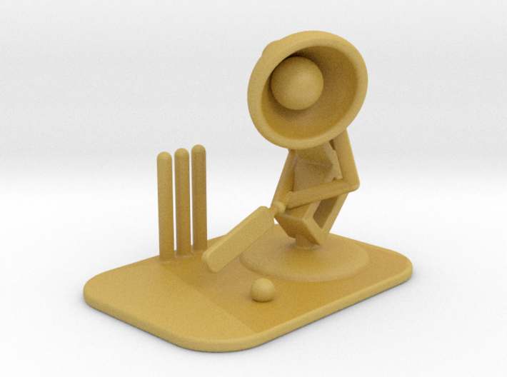 Lala &quot;Playing Cricket&quot; - DeskToys 3d printed