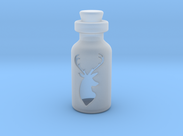 Small Bottle (deer Head) 3d printed