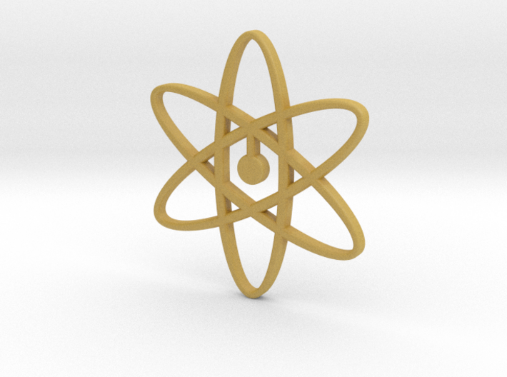 Atom Pendant 3d printed
