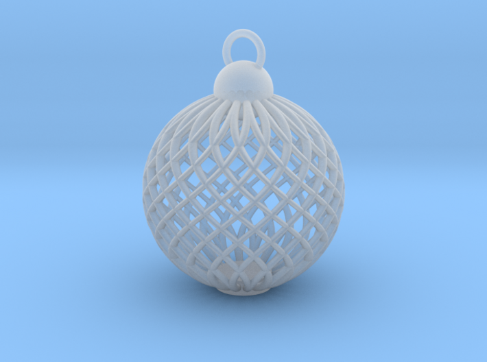 Cage Tree Bauble 3d printed