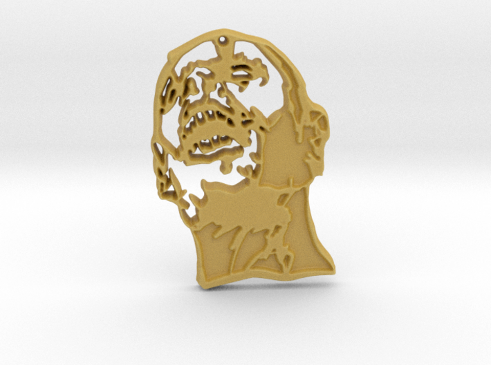 Zombie #1 (unfilled) Pendant 3d printed