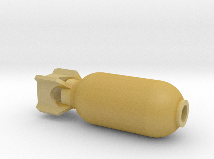 DRAW pendant - color plastic bomb 3d printed
