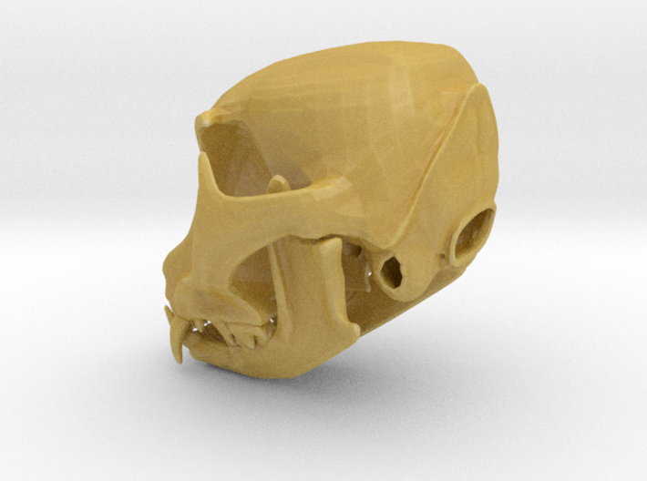Large Cat Skull 3d printed