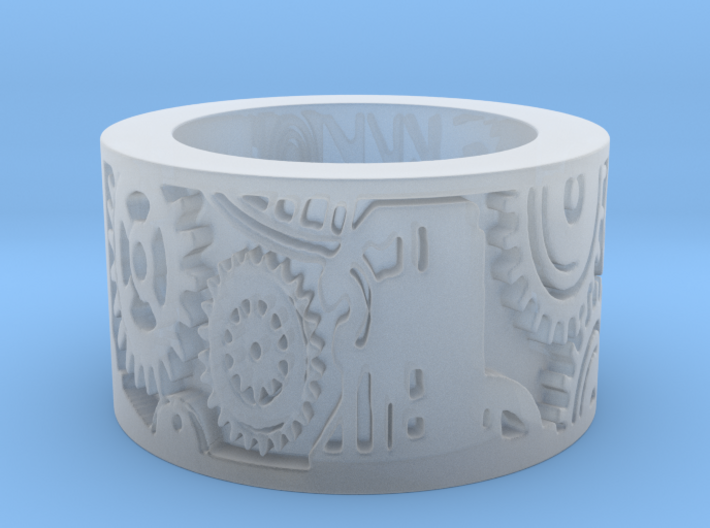 Gears Ring Size 8 3d printed