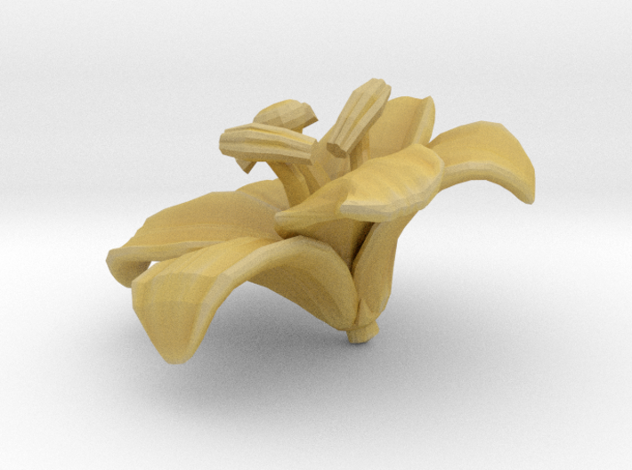 Lily Flower Rock 1 - L 3d printed