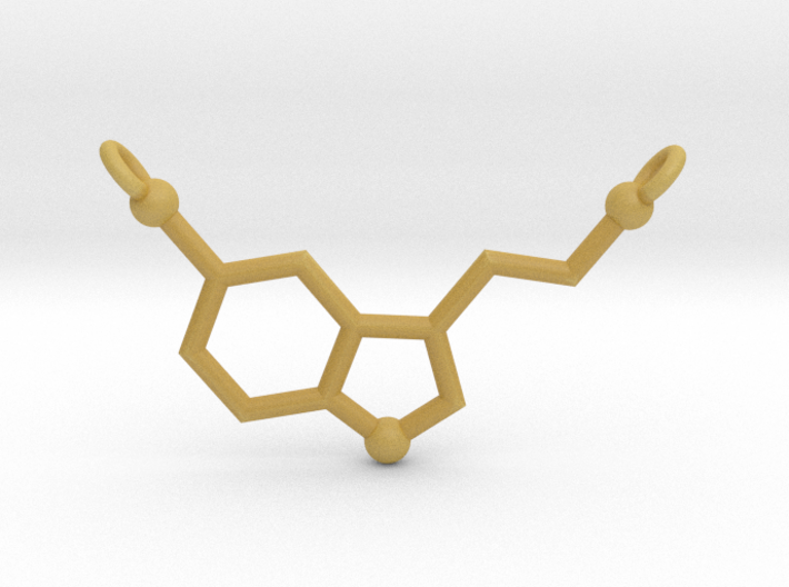 Serotonin Pendant 3d printed