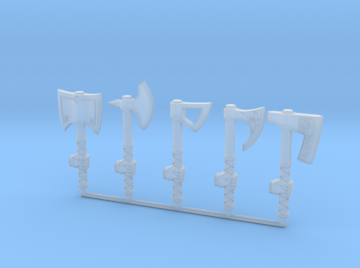 Miniature Axe Collection (left hand) 3d printed