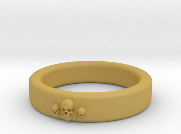 Smooth Anatomical Skull Ring 3d printed