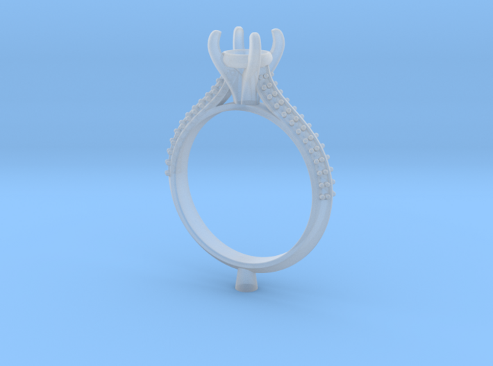 JT21-Engagement Ring Printed Wax 3d printed