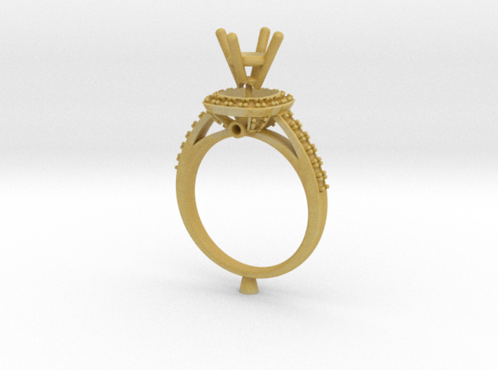 CC3-Engagement Ring With Separated Parts- Printed 3d printed