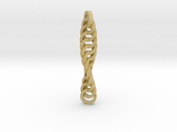Twisted Pendant 3d printed