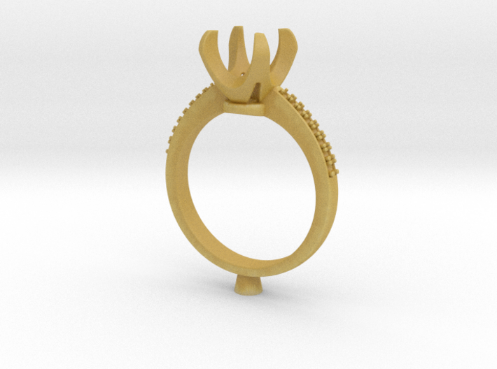 CC5 - Engagement Ring 3D Printed Wax. 3d printed