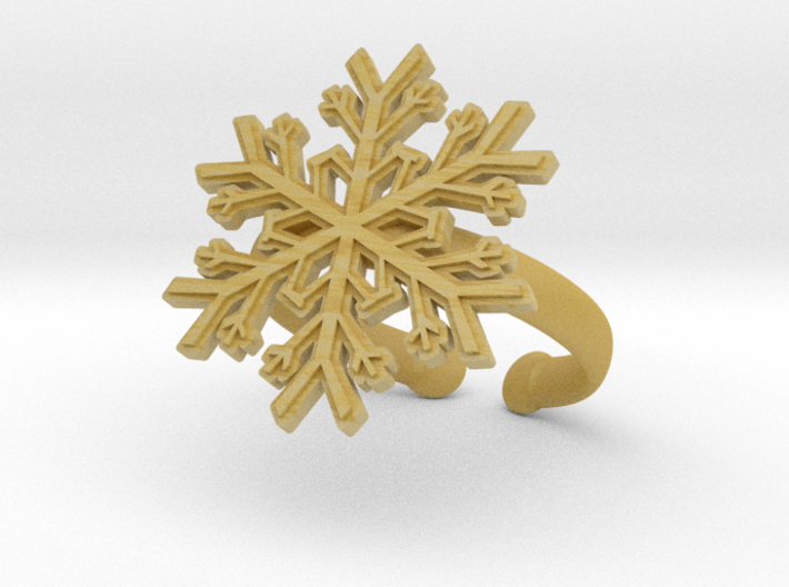 Snowflake Ring 1 d=19.5mm Adjustable h35d195a 3d printed