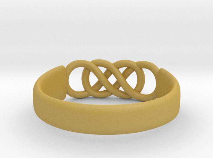 Double Infinity Ring 14.9mm Size4 3d printed