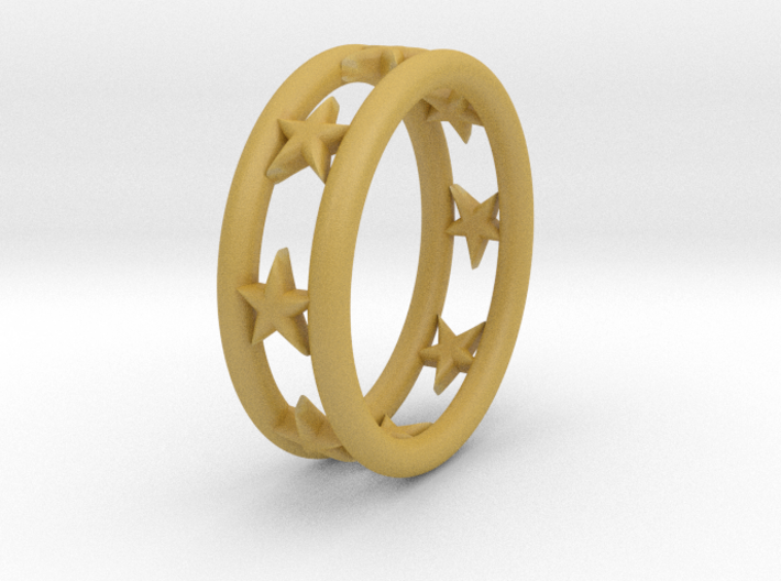 Ring Of Linestars 14.1mm Size 3 3d printed