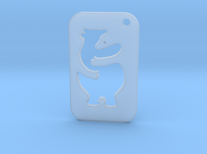 Bear Tag 3d printed